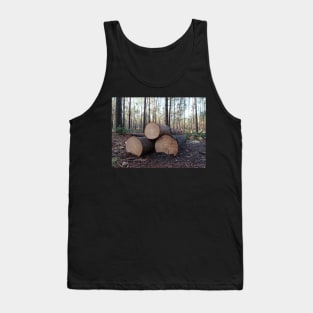 Big timber log during timber harvesting Tank Top